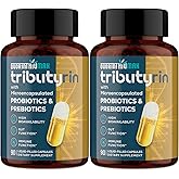 Tributyrin Supplement for Gut & Immune 800mg | High Bioavailability with Microencapsulated Probiotics & Prebiotics - Advanced Liquid-Filled Tributyrin Complex, Gluten Free, 180 Capsules