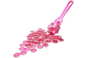 DACEFLOY Magnetic Wands and Bingo Chips Set Magnet Wand wtih 100pcs Metal Ringed Discs for Elderly School Science STEM Kit Math Learning Chess Accessories