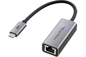 Cable Matters USB C to 5Gb Ethernet Adapter, 5 Gigabit Network Speed, USB C to Ethernet Adapter Compatible with USB4, Thunderbolt 4/5, Plug & Play for MacBook, Laptop, and USBC Devices
