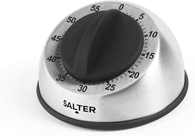 Salter Mechanical Kitchen Timer 60 Minute Countdown Egg Timer Twist Dial