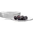 Pasabahce Premium Clear Glass Plate Saucers Set of 6, Safe in Microwave, Great for Servicing Cookies, Snacks, Fruits, Coffee, and Tea Cups, Housewarming Idea