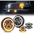 Smoke LED Tail Lights Assembly For 2007-2018 Jeep Wrangler JK - Plug & Play Installation