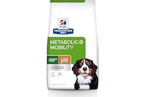 ​Hill's Prescription Diet Metabolic + Mobility, Weight + j/d Joint Care Chicken Flavor Dry Dog Food, Veterinary Diet, 8.5 lb. Bag