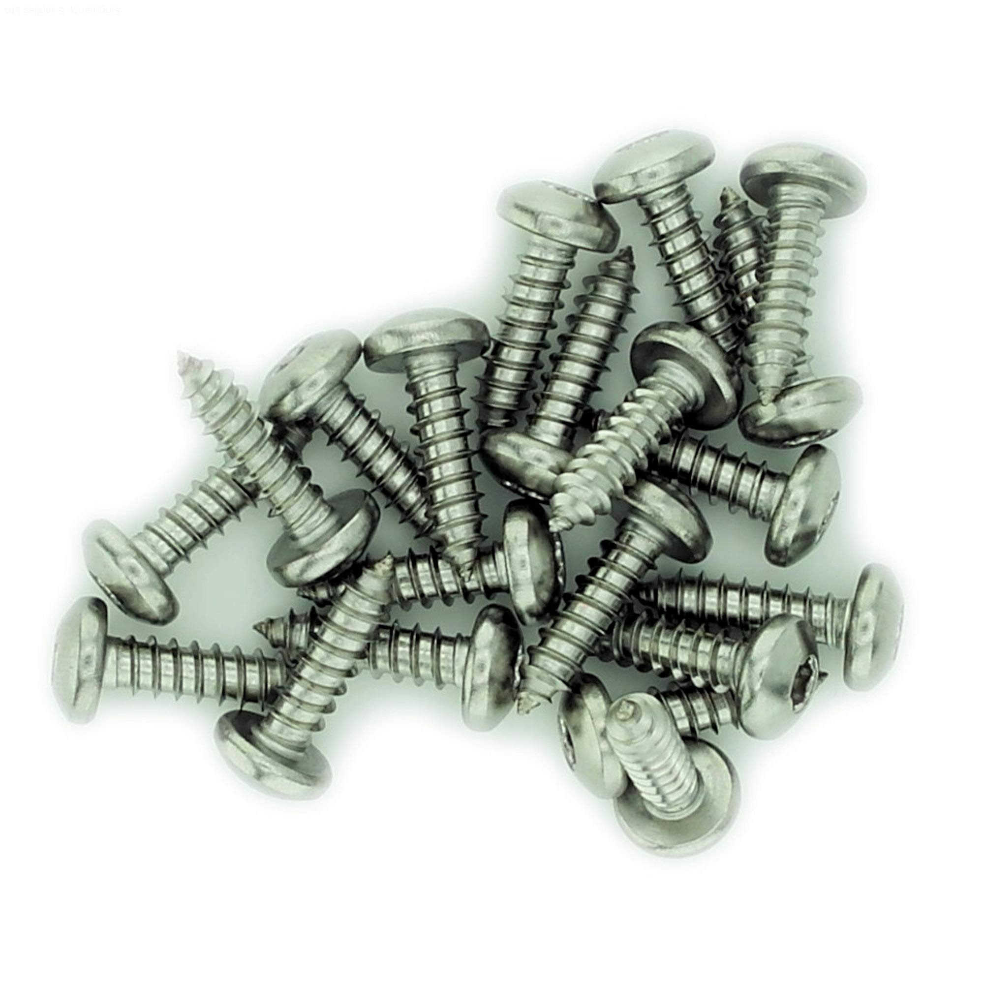 No.8 x 2.75 (4.2mm x 70mm) TX Pan Self-Tapping Screw - Stainless Steel (A2) (Pack of 20) — image 1