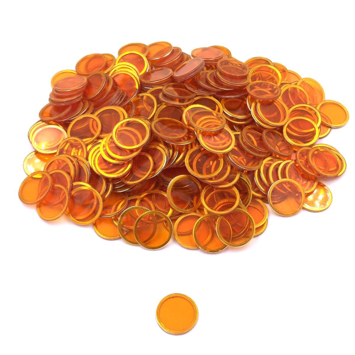 Tapp Collections Bingo Transparent Chips 300-pk - Orange