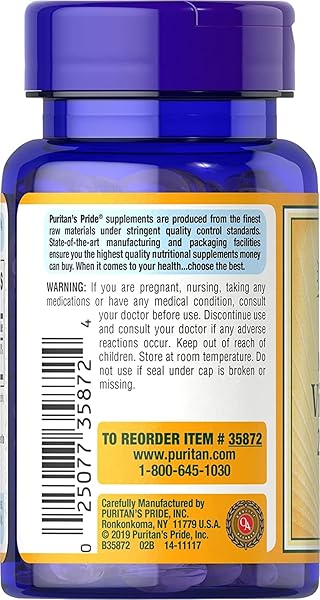 PURITAN’S PRIDE VITAMIN D3 10,000 IU-100 SOFTGELS