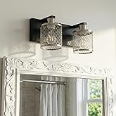 PHIXART Bathroom Light Fixtures Brushed Nickel Vanity Lights 13 inch 2 Lights Farmhouse Bathroom Vanity Light Vintage Design 