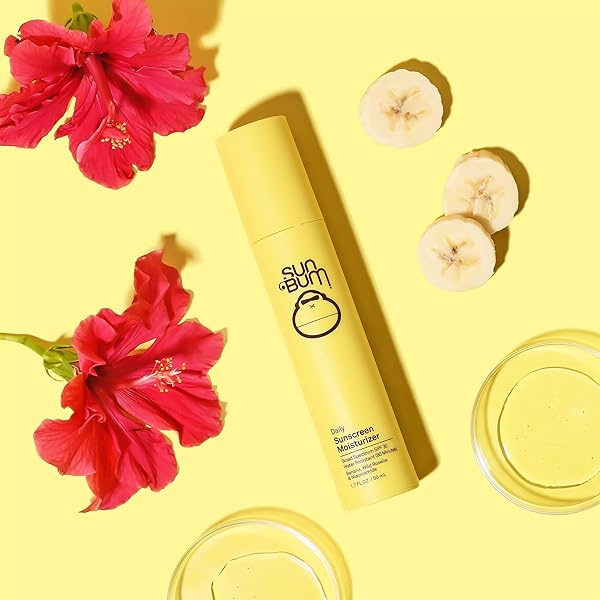 SUN BUM SKIN CARE SPF 30 SUNSCREEN FACE MOISTURIZER | VEGAN AND HAWAII 104 ACT COMPLIANT (OCTINOXATE & OXYBENZONE FREE) BROAD SPECTRUM MOISTURIZING UVA/UVB FACIAL SUNBLOCK WITH NIACINAMIDE | 1.7 OZ
