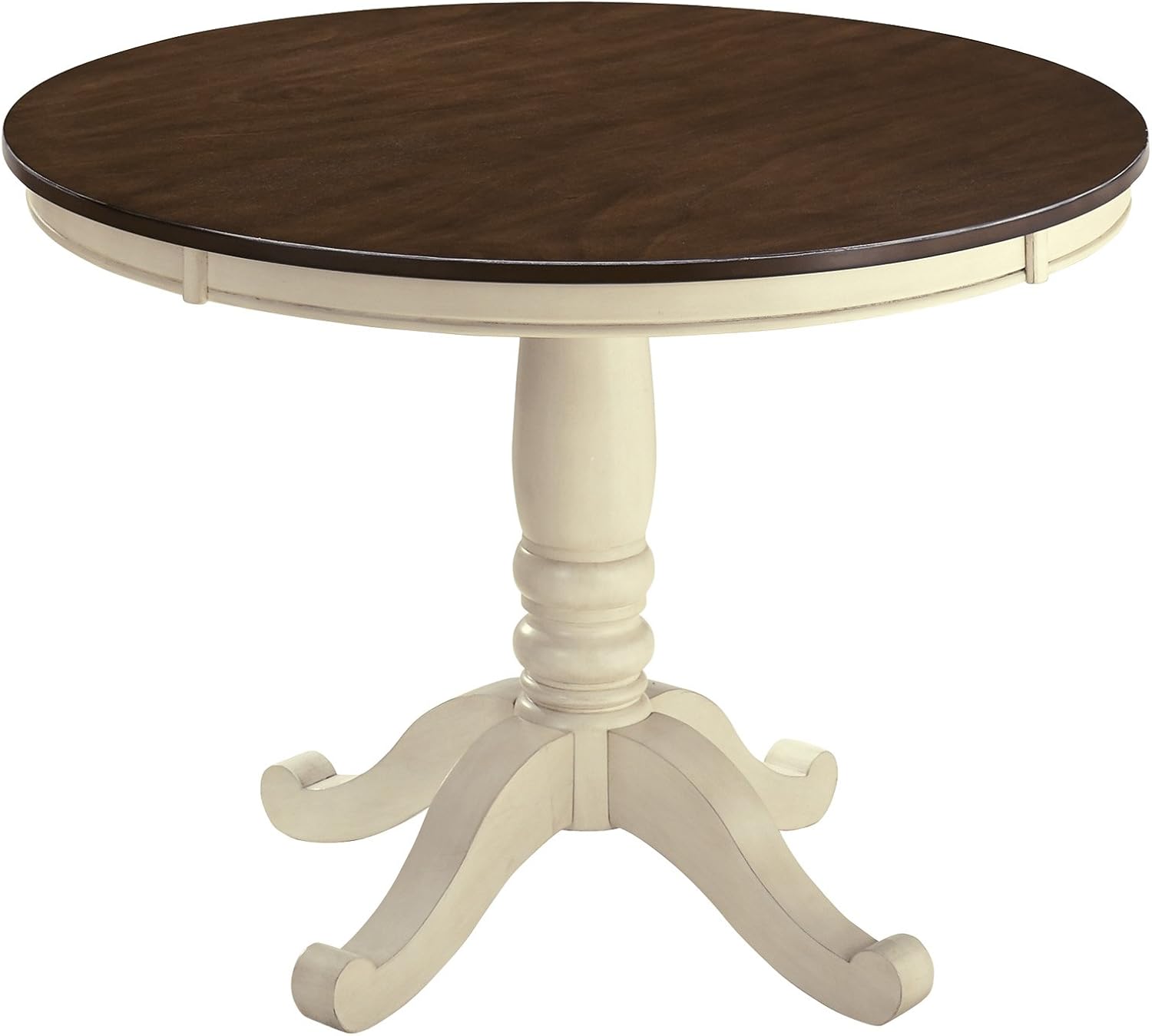 Amazon Com Ashley Furniture Design D583 15 Whitesburg Mesa De Comedor Redonda Redonda Para Comedor Color Marron Y Blanco Furniture Decor
