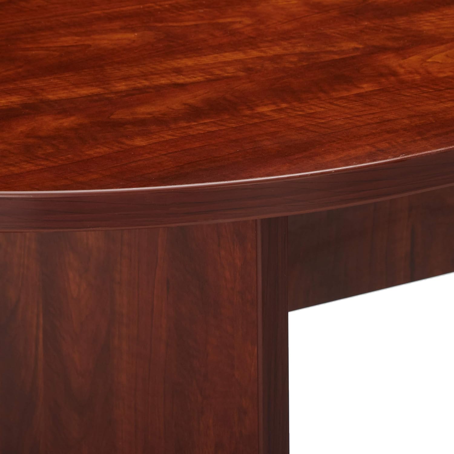 Lorell Oval Conference Table, Top and Base, 72 by 36 by 29-1/2-Inch, Cherry: Furniture & Decor