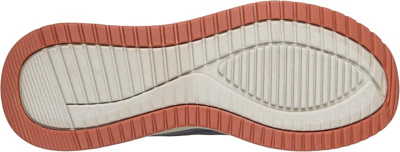 Uomo Bobs Squad 4 Sneaker, Navy Orange Mesh, 43 EU