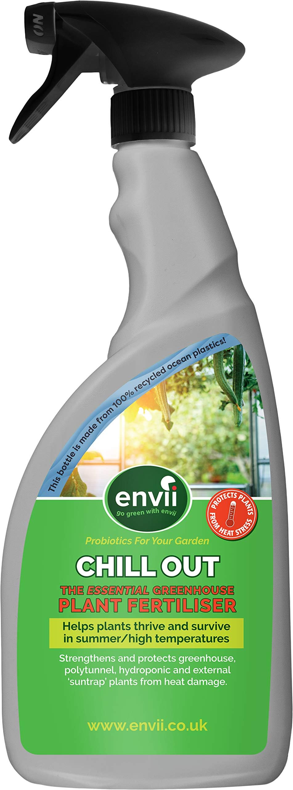 Envii Chill Out – Fertiliser to Protect Plants from Sun and Heat (750ml Trigger)
