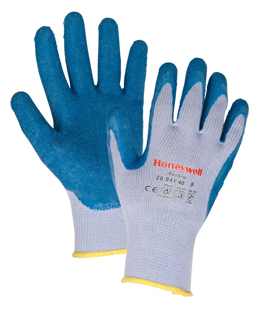 Honeywell DEXGRIP 2094140 General Purpose Gloves for Light & Medium Handling, Knitted Cotton/Polyester Grey, Knitted Wrist, Size 10, 2094140-10 (Pack of 10 Pairs)
