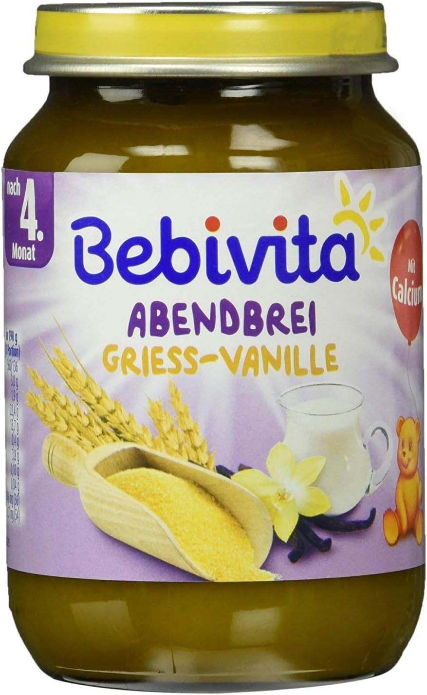 Bebivita Abendbrei GrieÃŸ-Vanille 190g