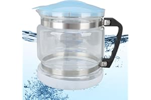 JIAWU 1 Gallon/4L Glass Carafe for Distiller, Home, Beauty Distiller Water Container, Replacement Collection Bottle, Distilled Water Pot Compatible with Most Countertop Water Distiller