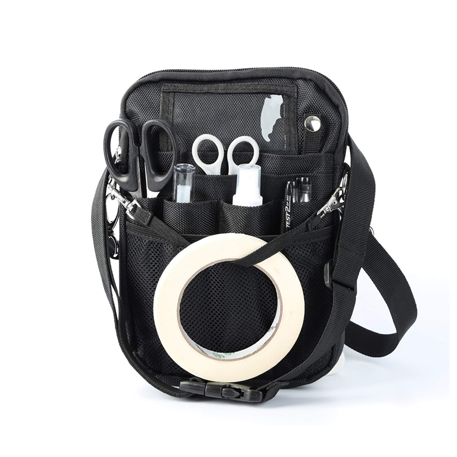 GuangTouL Nurse Fanny Pack with Tape Holder,Multifunctional Nurse Storage Bag, Multi-Compartment Poacket for Stethoscopes, Bandage Scissors and Other Medical Supplies