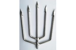 GPP® 5 Prong Fishing Salmon Barbed Diving Spear Gun Gig 8 mm Head