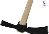 Srendi Heavy Duty Mattock 5lb Head and 36 Inch Wooden Handle view 5