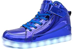 IGxx LED Light Up High Top Sneakers - USB Rechargeable, Glowing, Flashing Shoes for Men, Women & Kids