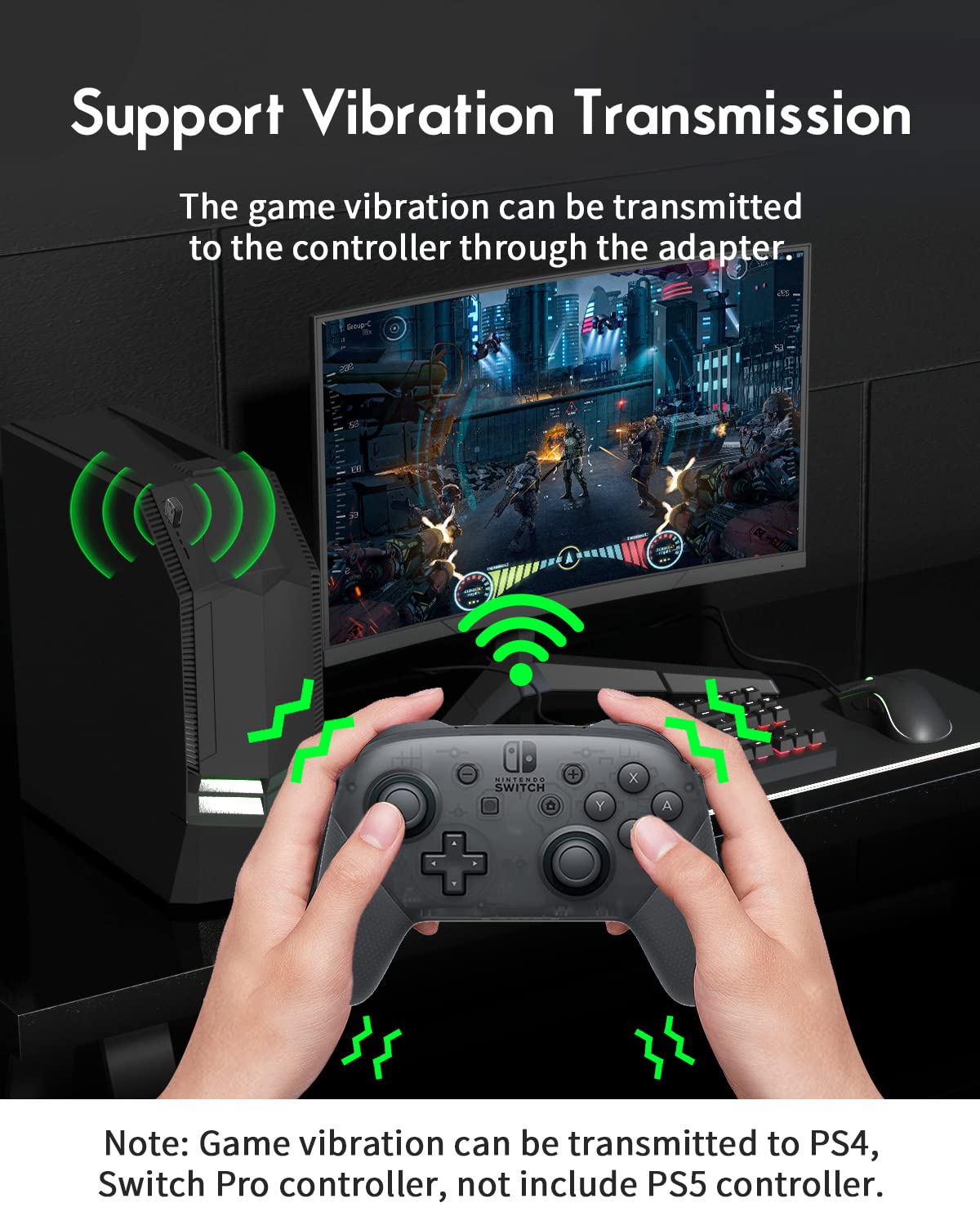Mua AOLION Bluetooth Controller Adapter for PS4/ PS5/ Switch Pro ...