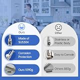 APPASO Kitchen Tap Sink Mixer with Pull Down Sprayer 360° Swivel Stainless view 8