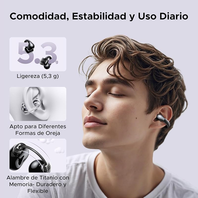 HiTune S3 Auriculares Inalámbricos Audifonos Deportivos Clip ENC 30H