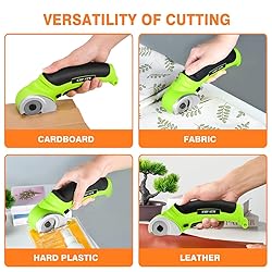 Cordless Electric Fabric Scissors, Power Rotary