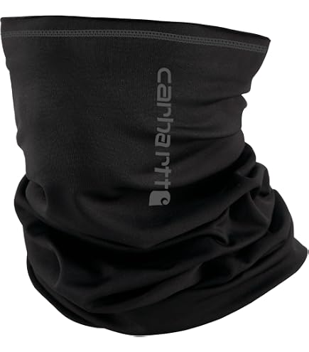 Carhartt Force Stretch Fleece Neck Gaiter, Black, One Size at