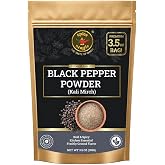 Spice Magic Ground Black Pepper, Fine Powder, Kali Mirch for Curry, 3.5 oz | Bold, Freshly Milled Heat For Steak, Marinades, Soups &amp; Rubs. Rich Aroma, No Fillers, Resealable Pouch.
