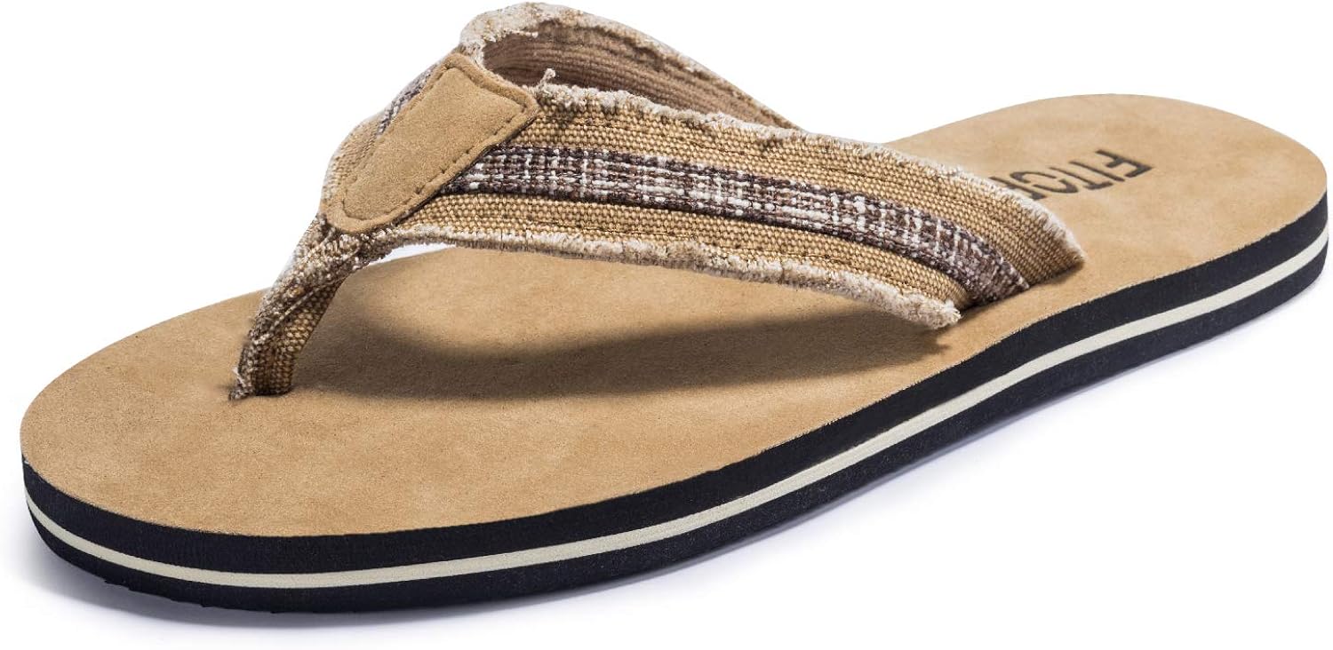 FITORY Mens Flip Flops Soft Yoga Mat Thong Sandals