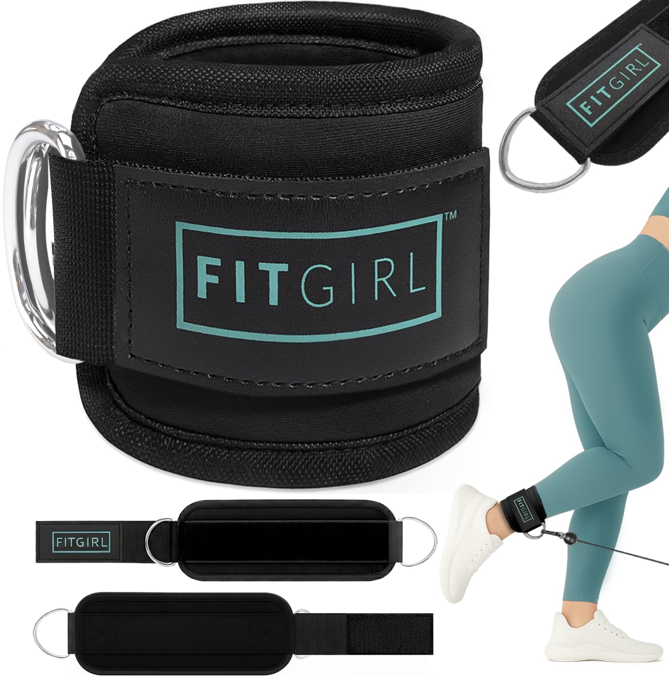 FITGIRL - Fitness Padded Ankle Strap (Mint)