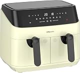 EMtronics Dual Air Fryer 9L 8 Pre-sets Cream view 4