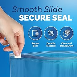 GPI - Slider Zip Food Storage Bags, 9" x 12" 3 Mil