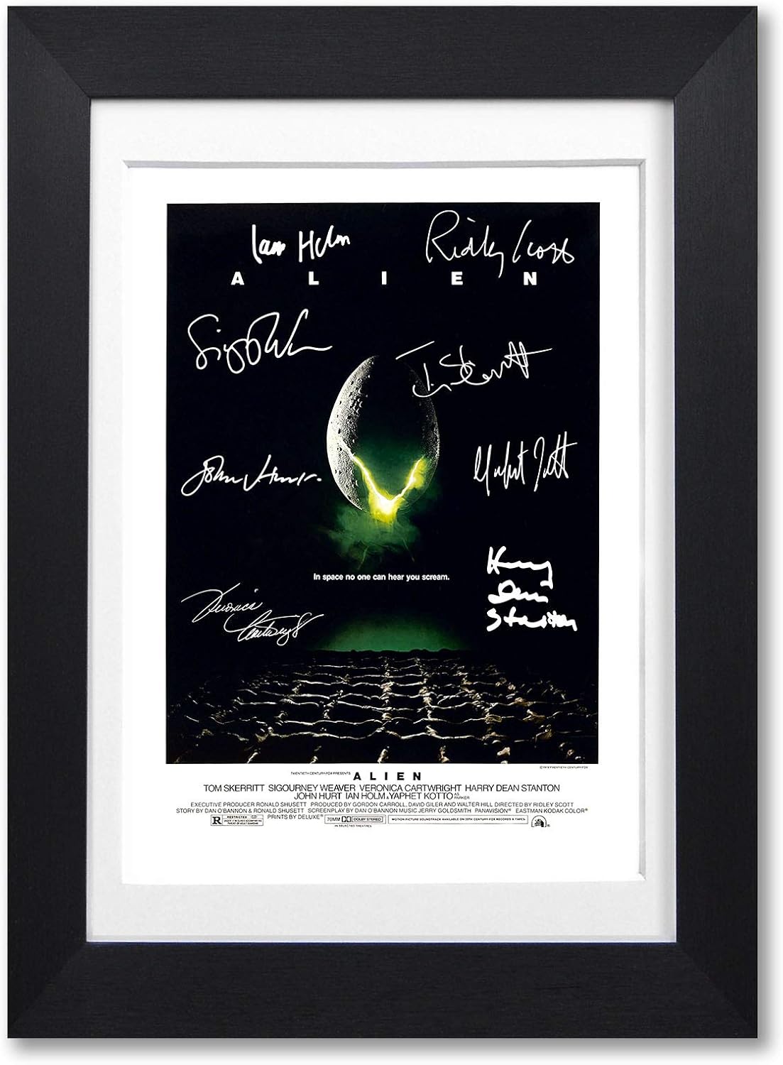Alien Cast Signed A4 Poster Photo Print Framed Autograph Gift Movie