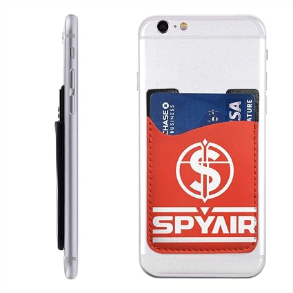 Amazon Pu スマホ カードケース 貼り付け スパイエアー Spyair ロゴ ポケット カード収納 大容量 軽量 持ち運びが簡単 全機種対応 6 2x9cm ステッカー シール 通販
