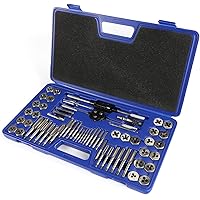 WAKUKA 60-Pc Master Tap and Die Set - Include SAE Inch Size #4 to 1/2 ...