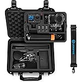 Lekufee Portable Waterproof Hard Case for DJI Osmo Action 6/5 Pro/4/3 Action Camera,Standard Combo,Adventure Combo,More Accessories(Case Only)