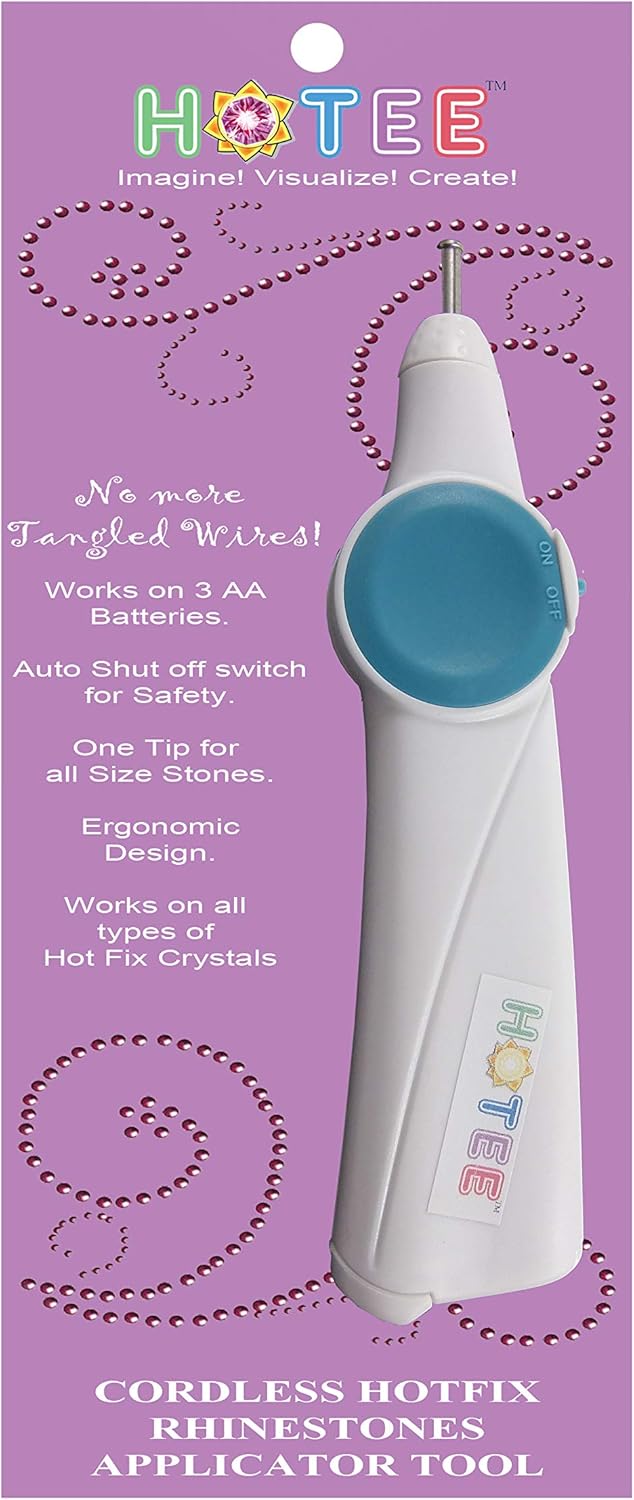 Amazon Com Hotee Cordless Hotfix Iron On Rhinestones Applicator Tool Setter Great For Quilting Sewing Scrapbooking Crafts Apl 01 Arts Crafts Sewing