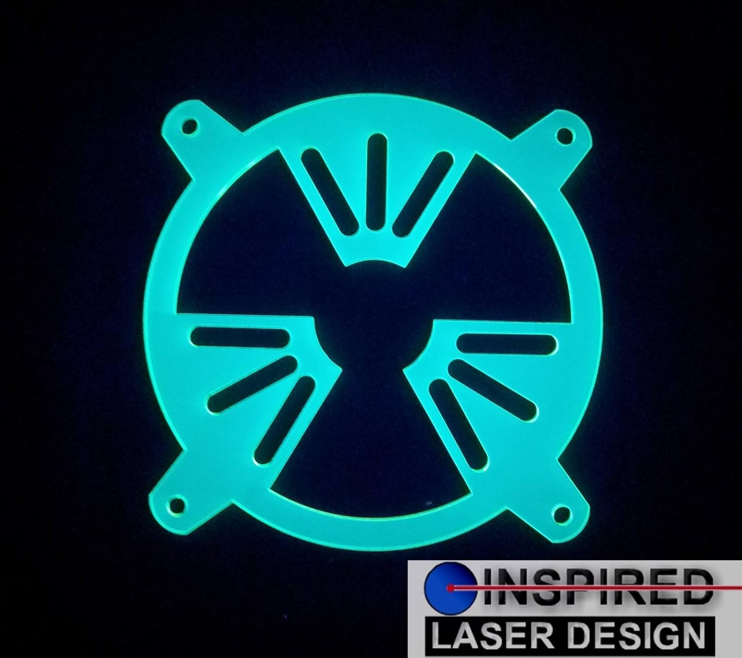 80mm Uv Green Nuclear Radiation Pc Fan Grill for Custom Pc Modding