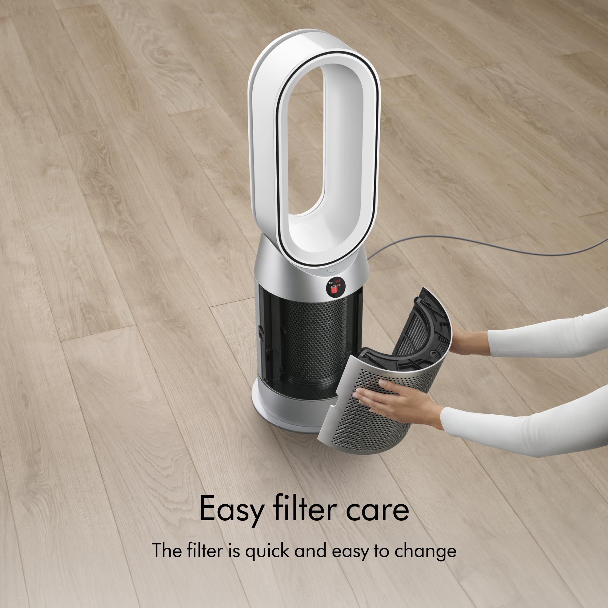 Dyson Purifier Hot+Cool? HP07 Air Purifier, Heater, and Fan - White/Silver, Large
