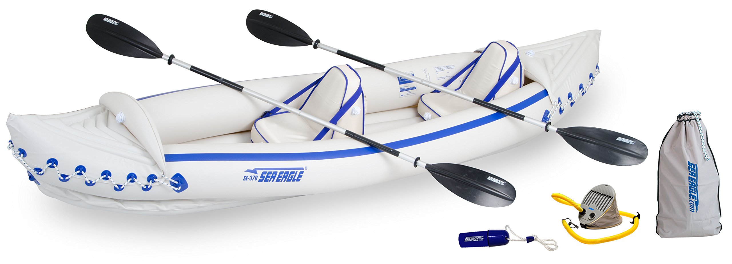Sea Eagle SE370 Inflatable Sport Kayak Pro Package Missouri Float Trips