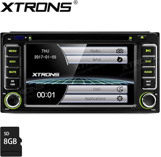 XTRONS 6.2" HD Digital Touch Screen GPS Navigation Car Stereo Radio DVD
