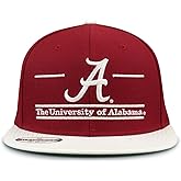 The Game NCAA Licensed Alabama Crimson Tide Flat Brim Snapback Hat, University of Alabama Game Day Hat