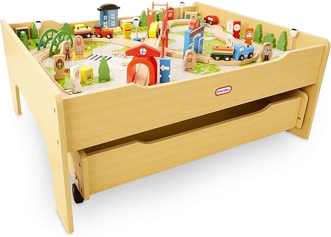 All aboard wooden train table Clearance