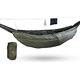 onewind Camping Hammock Underquilt, 3 Season Hammock Insulation, OD Green | 20D Nylon Fabric, Synthetic Imitation Silk Floss Insulation, Full Length, Water Resistant, 82''*52'', 1kg/2.2lbs, 45F-60F