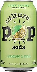 Culture Pop Soda Lemon Lime & Cardamom Probiotic Soda, 12 FZ