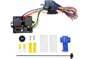 DUEILGO Digital Radiator Fan Controller Swith 12V and 24V, Adjustable Temperature Range Digital Electric Thermatic Fan Switch Kit Replace # 0444 DC0444