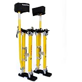 ToolPro Professional Grade Adjustable Drywall Stilts - for Drywall Installation, Painting, and More. Soft Strap Bands to Reduce Soreness and Smoother use (24-40 in., Magnesium)