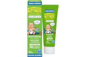 Boudreaux's Butt Paste with Natural* Aloe Diaper Rash Cream, Ointment for Baby, 4 oz Tube