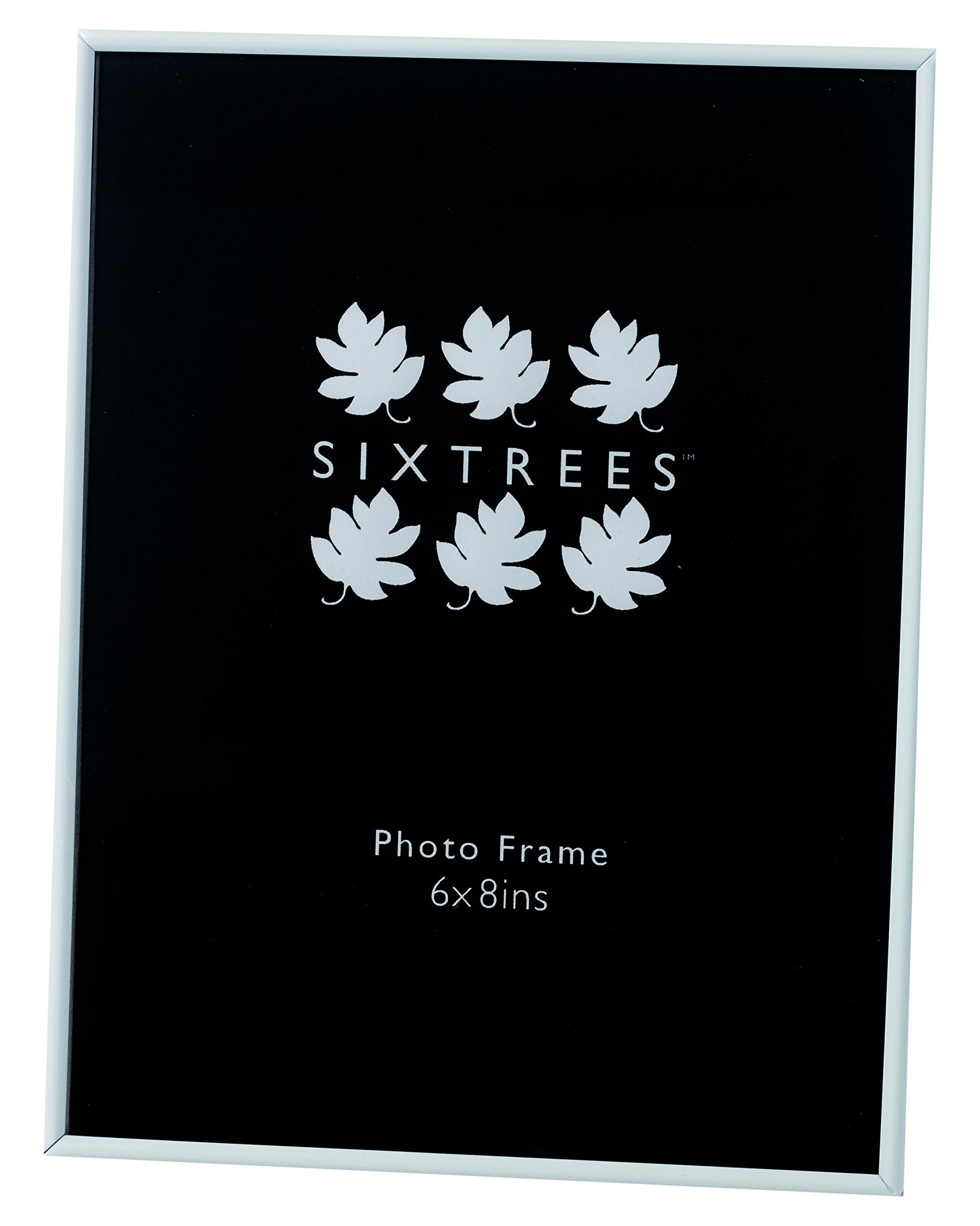 Winterbourne Shiny White 6x8, Metal, 21.5x16.5x2.5 cm